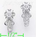 14K Gold Fancy CZ Sets Earrings - Click Image to Close