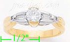 14K Gold Fancy CZ Sets Ring - Click Image to Close