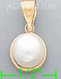 14K Gold Fancy Pearl Sets Charm Pendant - Click Image to Close