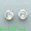 14K Gold Stud Earrings - Click Image to Close