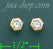 14K Gold Stud Earrings - Click Image to Close