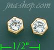 14K Gold Stud Earrings - Click Image to Close