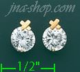 14K Gold Stud Earrings - Click Image to Close