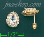 14K Gold Stud Earrings - Click Image to Close