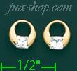 14K Gold Stud Earrings - Click Image to Close