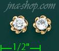 14K Gold Stud Earrings - Click Image to Close