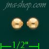 14K Gold Stud Earrings - Click Image to Close