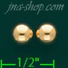 14K Gold Stud Earrings - Click Image to Close