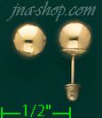 14K Gold Stud Earrings - Click Image to Close