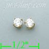 14K Gold Stud Earrings - Click Image to Close