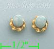 14K Gold Stud Earrings - Click Image to Close