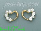 14K Gold Stud Earrings - Click Image to Close