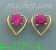 14K Gold Stud Earrings - Click Image to Close