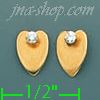 14K Gold Stud Earrings - Click Image to Close