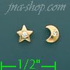 14K Gold Stud Earrings - Click Image to Close