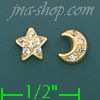 14K Gold Stud Earrings - Click Image to Close