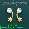 14K Gold Stud Earrings - Click Image to Close