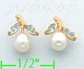 14K Gold Stud Earrings - Click Image to Close