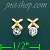 14K Gold Stud Earrings - Click Image to Close