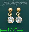 14K Gold Stud Earrings - Click Image to Close