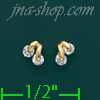 14K Gold Stud Earrings - Click Image to Close