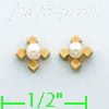 14K Gold Stud Earrings - Click Image to Close