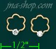 14K Gold Stud Earrings - Click Image to Close