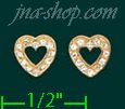 14K Gold Stud Earrings - Click Image to Close