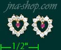 14K Gold Stud Earrings - Click Image to Close