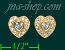 14K Gold Stud Earrings - Click Image to Close