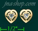 14K Gold Stud Earrings - Click Image to Close