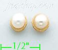 14K Gold Stud Earrings - Click Image to Close