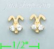 14K Gold Stud Earrings - Click Image to Close