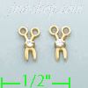 14K Gold Stud Earrings - Click Image to Close