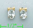 14K Gold Stud Earrings - Click Image to Close