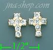 14K Gold Stud Earrings - Click Image to Close