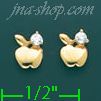 14K Gold Stud Earrings - Click Image to Close