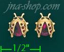 14K Gold Stud Earrings - Click Image to Close