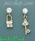 14K Gold Stud Earrings - Click Image to Close