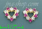 14K Gold Stud Earrings - Click Image to Close