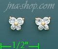 14K Gold Stud Earrings - Click Image to Close