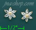 14K Gold Stud Earrings - Click Image to Close