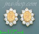 14K Gold Stud Earrings - Click Image to Close