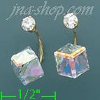 14K Gold Stud Earrings - Click Image to Close