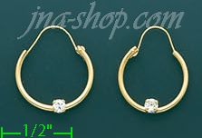 14K Gold Stud Earrings - Click Image to Close