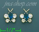 14K Gold Stud Earrings - Click Image to Close