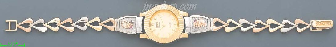 14K Gold 3Color Watch - Click Image to Close