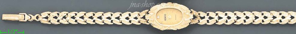 14K Gold Link Watch - Click Image to Close