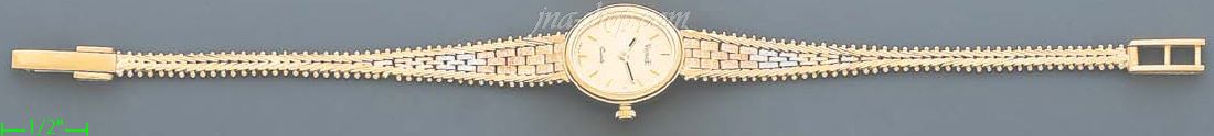 14K Gold Italian Fancy Watch - Click Image to Close