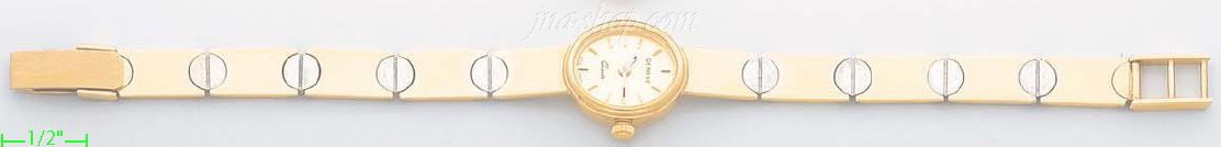 14K Gold Italian Fancy Watch - Click Image to Close